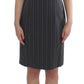 BENCIVENGA Gray Pinstripe Suit Sheath Dress & Blazer Set