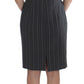 BENCIVENGA Gray Pinstripe Suit Sheath Dress & Blazer Set