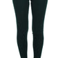 Dolce & Gabbana Green Cashmere Stretch Tights Pants