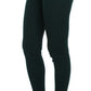 Dolce & Gabbana Green Cashmere Stretch Tights Pants