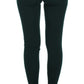 Dolce & Gabbana Green Cashmere Stretch Tights Pants