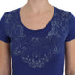 Ermanno Scervino Blue Modal Stretch T-shirt