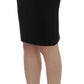 PLEIN SUD Black Straight Pencil Skirt