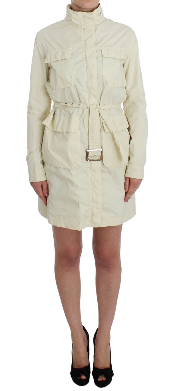 P.A.R.O.S.H. Beige Weather Proof Trench Jacket Coat