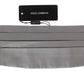 Dolce & Gabbana Silver Wide Belt Silk Cummerbund