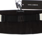 Dolce & Gabbana White Wide Belt Silk Cummerbund