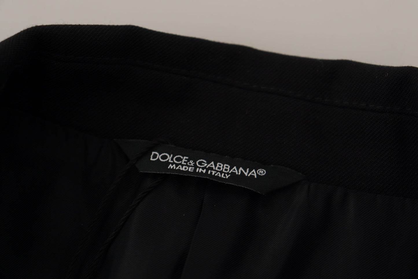 Dolce & Gabbana Black Double Breasted Coat Blazer Jacket