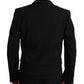 Dolce & Gabbana Black Double Breasted Coat Blazer Jacket