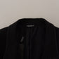 Dolce & Gabbana Black Double Breasted Coat Blazer Jacket