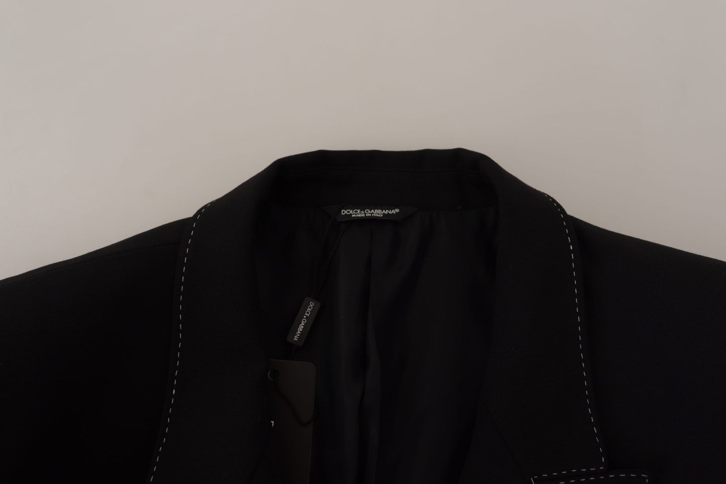 Dolce & Gabbana Black Double Breasted Coat Blazer Jacket