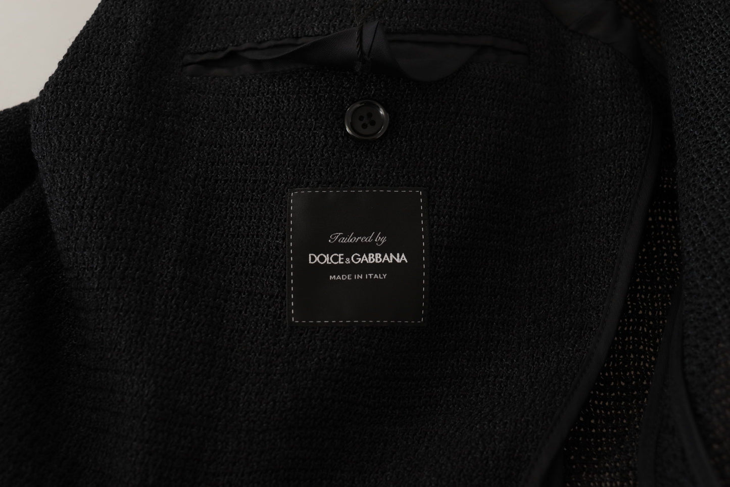 Dolce & Gabbana Black Single Breasted Coat Men Blazer