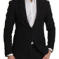 Dolce & Gabbana Black Single Breasted Coat Men Blazer