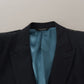 Dolce & Gabbana Dark Blue ALTA SARTORIA Jacket Coat Blazer