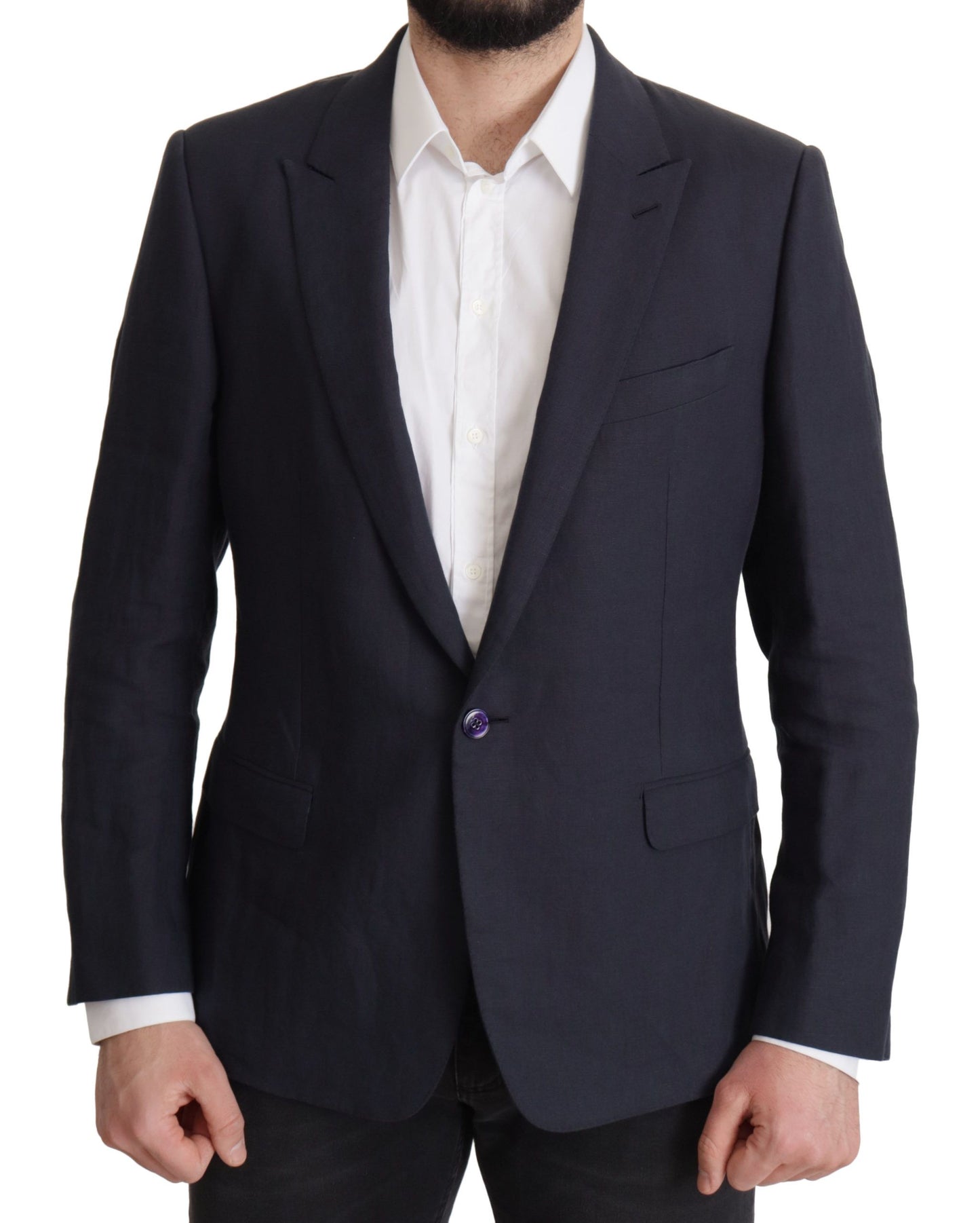 Dolce & Gabbana Dark Blue ALTA SARTORIA Jacket Coat Blazer