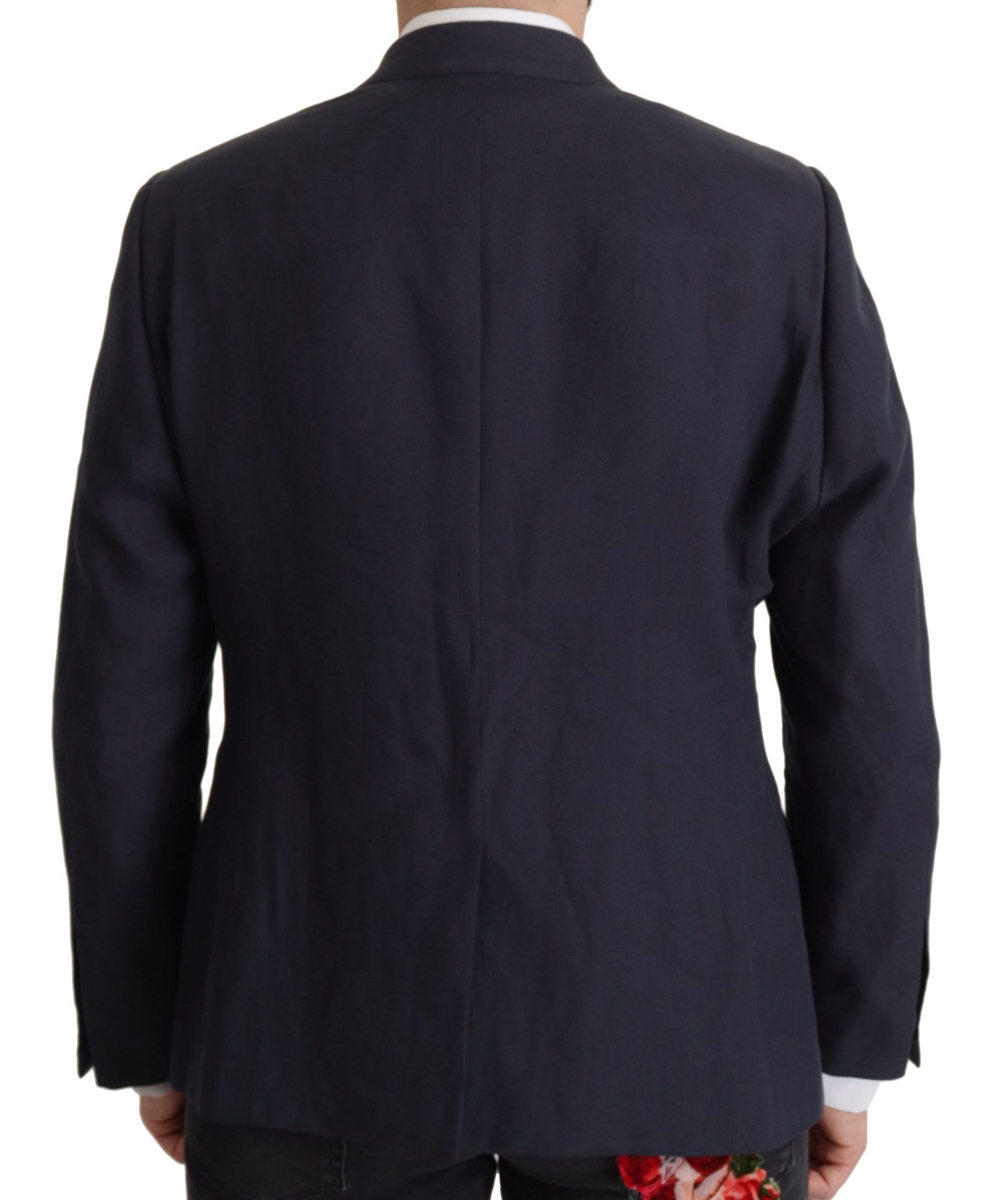 Dolce & Gabbana Dark Blue ALTA SARTORIA Jacket Coat Blazer