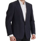 Dolce & Gabbana Dark Blue ALTA SARTORIA Jacket Coat Blazer