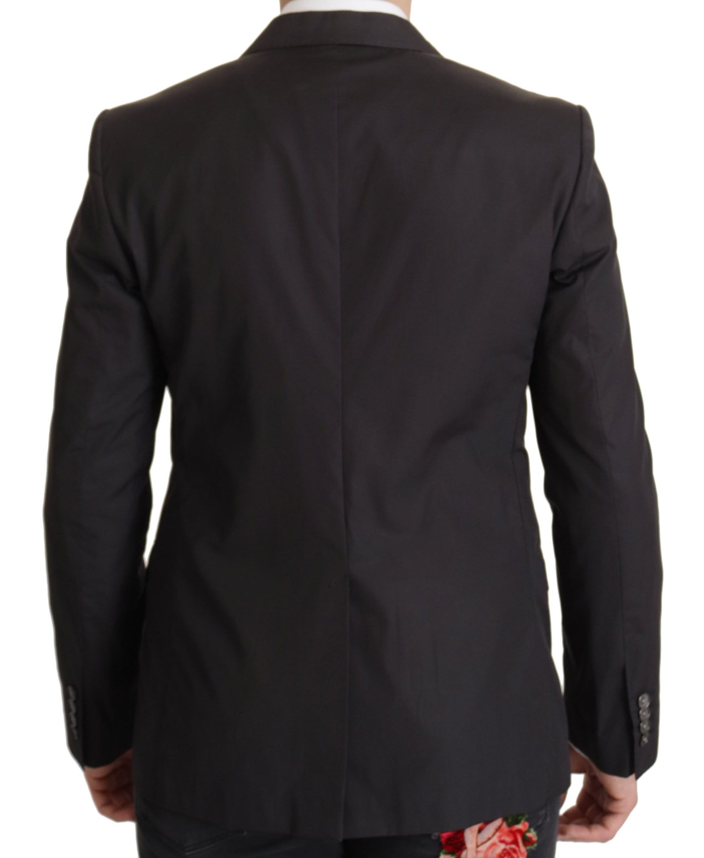 Dolce & Gabbana Black Single Breasted TAORMINA Breasted Blazer