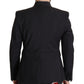 Dolce & Gabbana Black Wool Single Breasted Coat Men Blazer