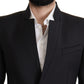 Dolce & Gabbana Black Wool Single Breasted Coat Men Blazer