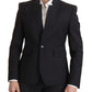 Dolce & Gabbana Black Wool Single Breasted Coat Men Blazer