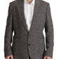 Dolce & Gabbana Gray Cotton Single Breasted Fantasy Blazer