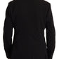 Dolce & Gabbana Black Wool Single Breasted Coat Blazer