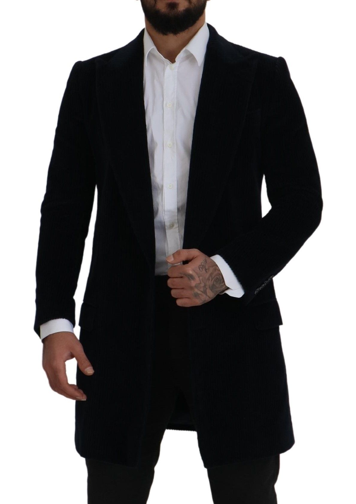 Dolce & Gabbana Black Cardigan Long Jacket