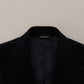 Dolce & Gabbana Black Cardigan Long Jacket