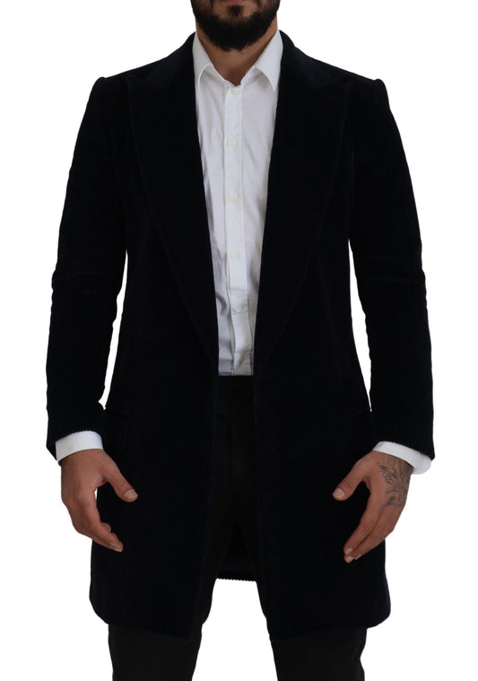 Dolce & Gabbana Black Cardigan Long Jacket