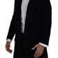 Dolce & Gabbana Black Cardigan Long Jacket