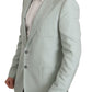 Dolce & Gabbana Green Cashmere Jacket Blazer Jacket