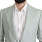 Dolce & Gabbana Green Cashmere Jacket Blazer Jacket