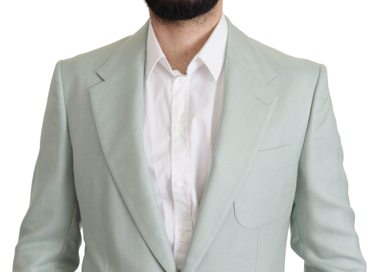 Dolce & Gabbana Green Cashmere Jacket Blazer Jacket