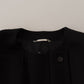 Dolce & Gabbana Black Wool Double Breasted Blazer Jacket