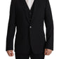 Dolce & Gabbana Black Jacket Vest 2 Piece MARTINI Blazer