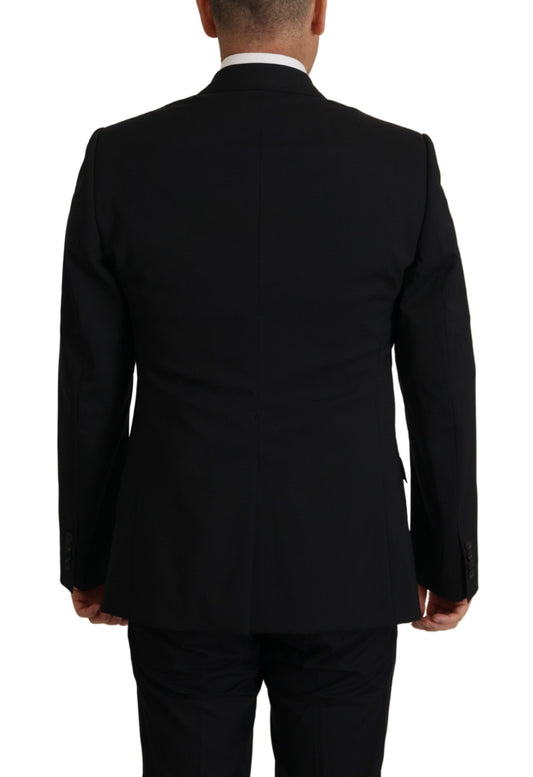 Dolce & Gabbana Black Jacket Vest 2 Piece MARTINI Blazer