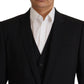 Dolce & Gabbana Black Jacket Vest 2 Piece MARTINI Blazer