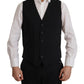 Dolce & Gabbana Black Jacket Vest 2 Piece MARTINI Blazer