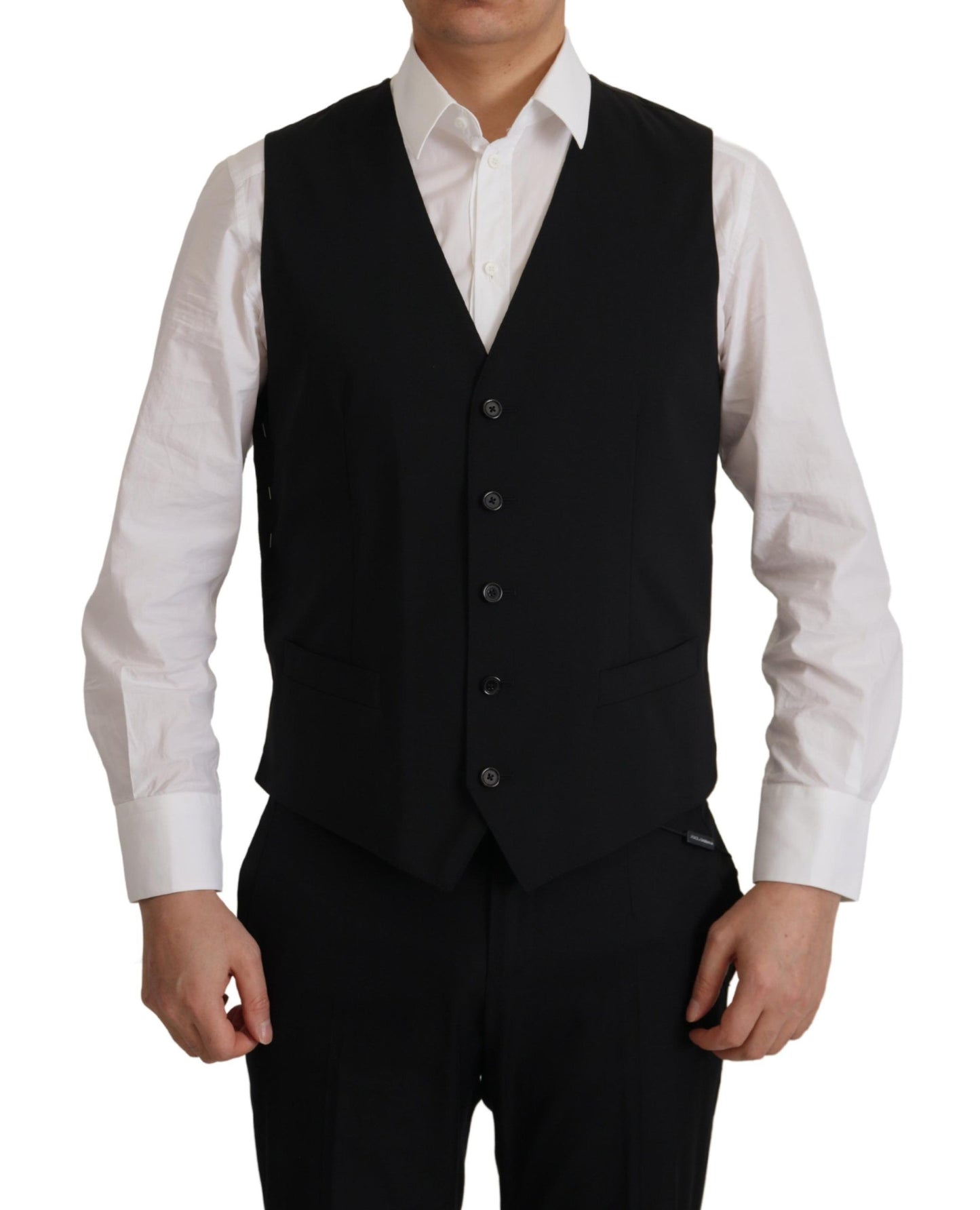 Dolce & Gabbana Black Jacket Vest 2 Piece MARTINI Blazer