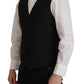 Dolce & Gabbana Black Jacket Vest 2 Piece MARTINI Blazer