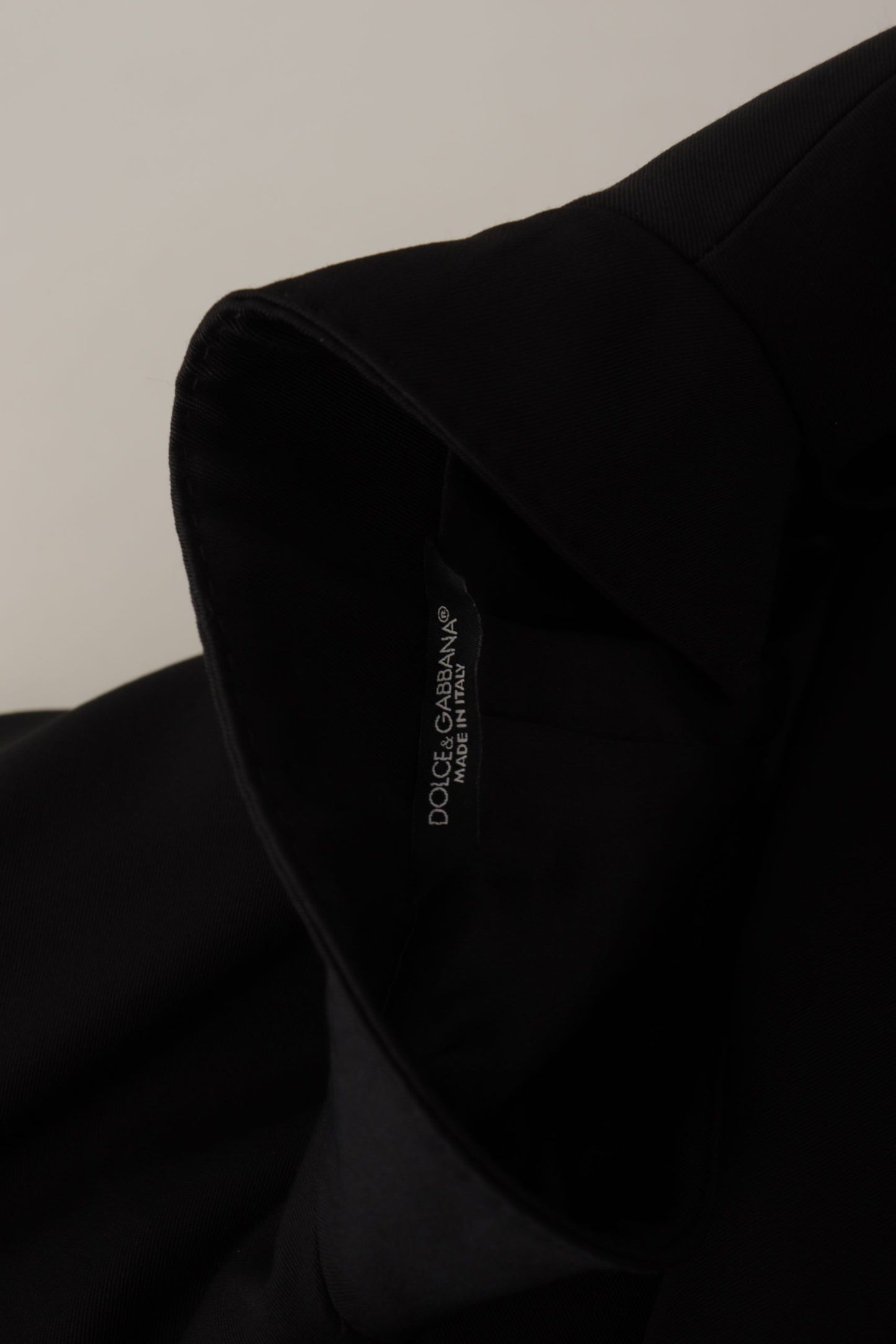 Dolce & Gabbana Black Wool Single Breasted Jacket Blazer