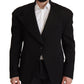 Dolce & Gabbana Black Wool Single Breasted Jacket Blazer