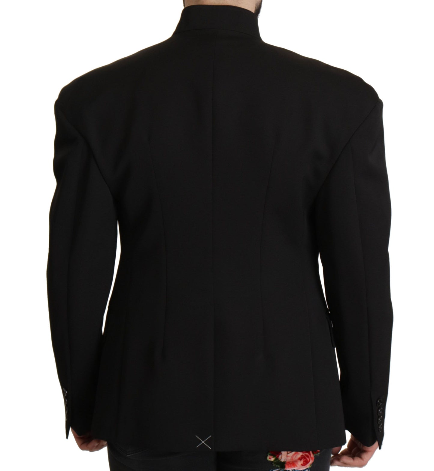 Dolce & Gabbana Black Wool Single Breasted Jacket Blazer