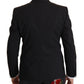 Dolce & Gabbana Black Single Breasted Jacket MARTINI Blazer