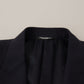 Dolce & Gabbana Dark Blue Single Breasted MARTINI Blazer