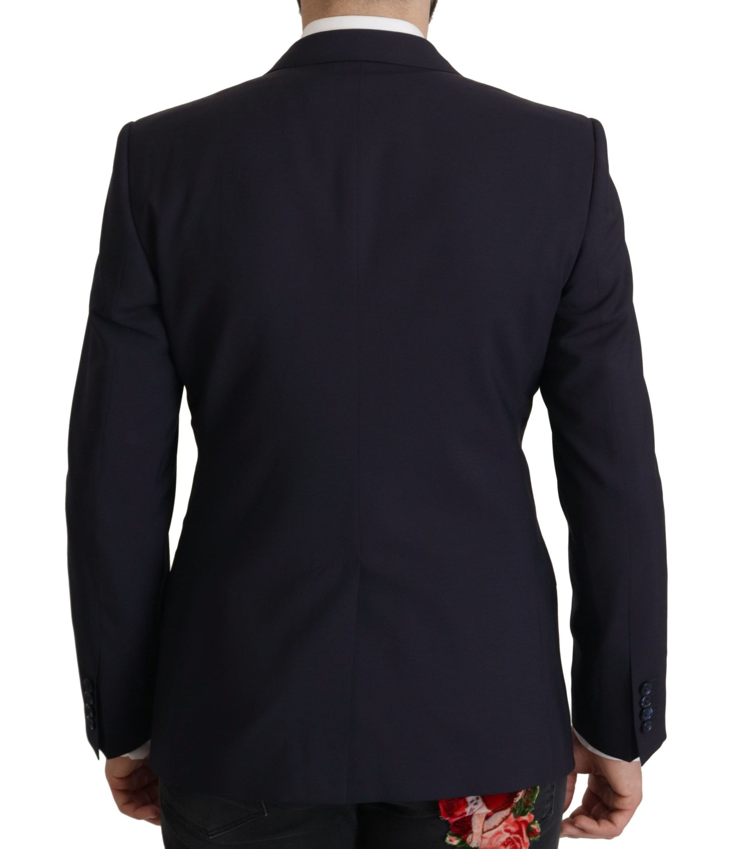 Dolce & Gabbana Dark Blue Single Breasted MARTINI Blazer