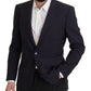 Dolce & Gabbana Dark Blue Single Breasted MARTINI Blazer