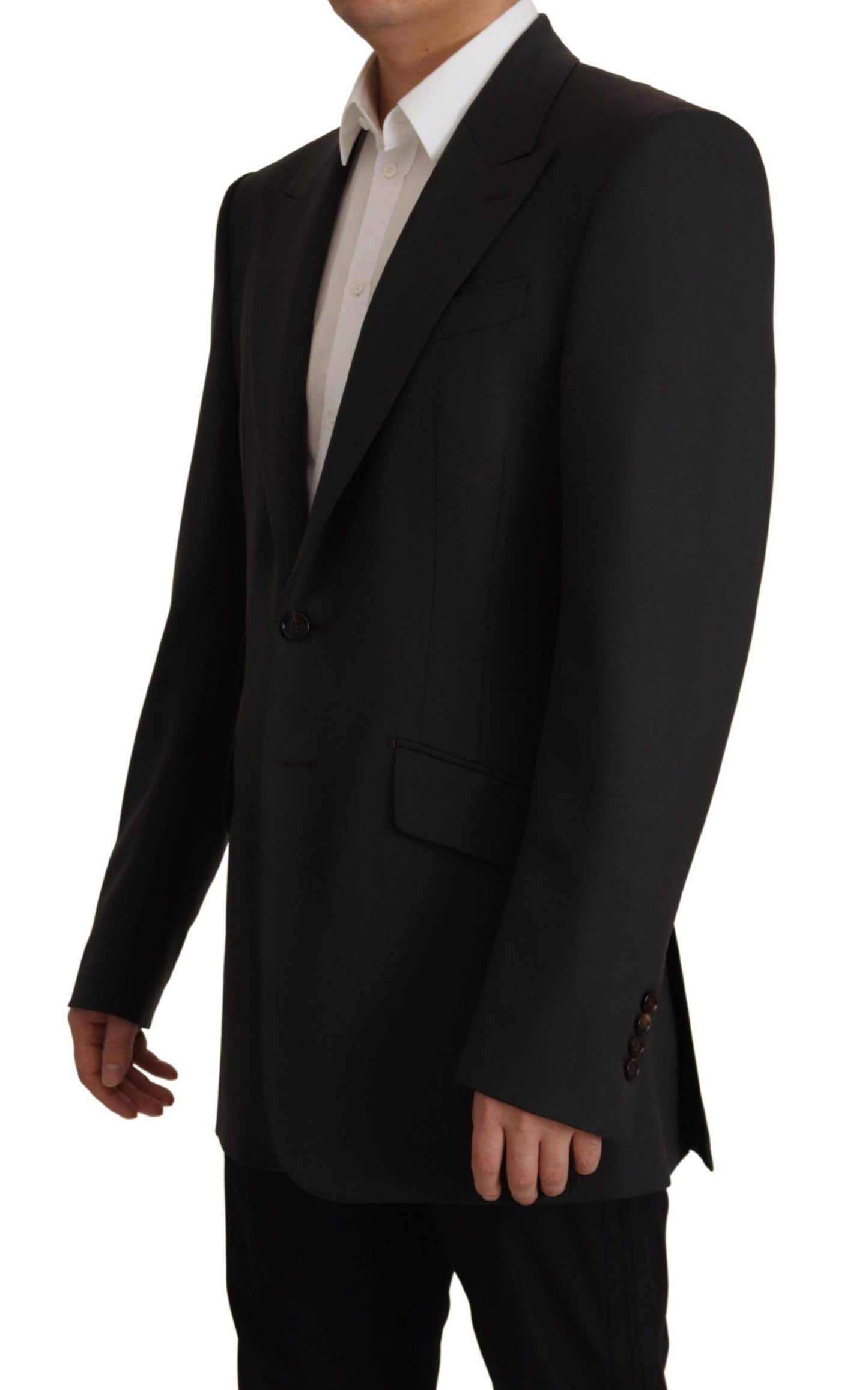 Dolce & Gabbana Black Wool Single Breasted Blazer v