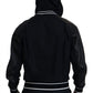 Dolce & Gabbana Black Hooded Blouson Bomber Jacket