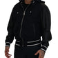 Dolce & Gabbana Black Hooded Blouson Bomber Jacket